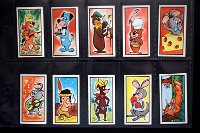 1961 BARRATT & Co. *HUCKLEBERRY HOUND & FRIENDS* COMPLETE 35 CARD SET  NM