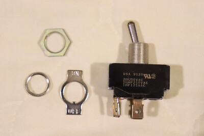 Cutler Hammer Heavy Duty Toggle Switch  DPST  ON-OFF  20A  250VAC  1-1/2HP Spade