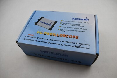 INSTRUSTAR ISDS2062B PC Based USB Digital Oscilloscope 12BIT ADC 20MHz 60MSa/s