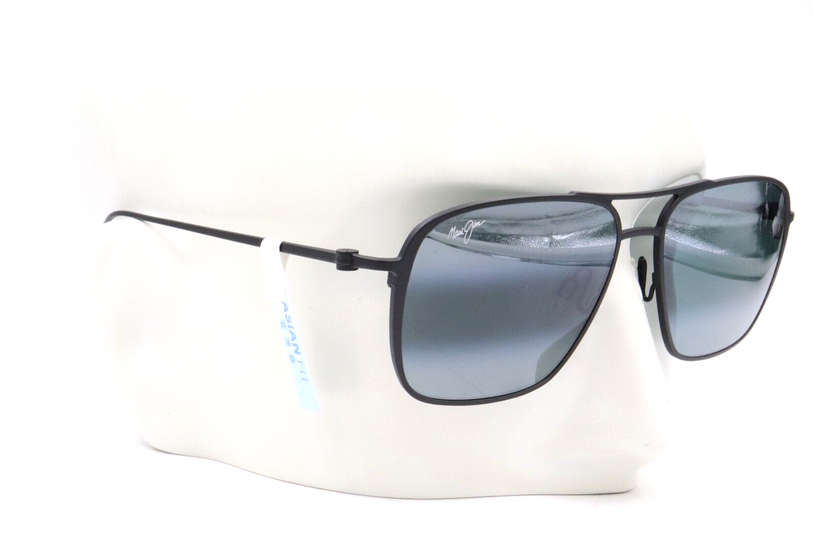 Pre-owned Maui Jim Beaches Asian Fit Aviator Gray Polarized Sunglasses 541n-2m $379 In Lc: Neutral Gray