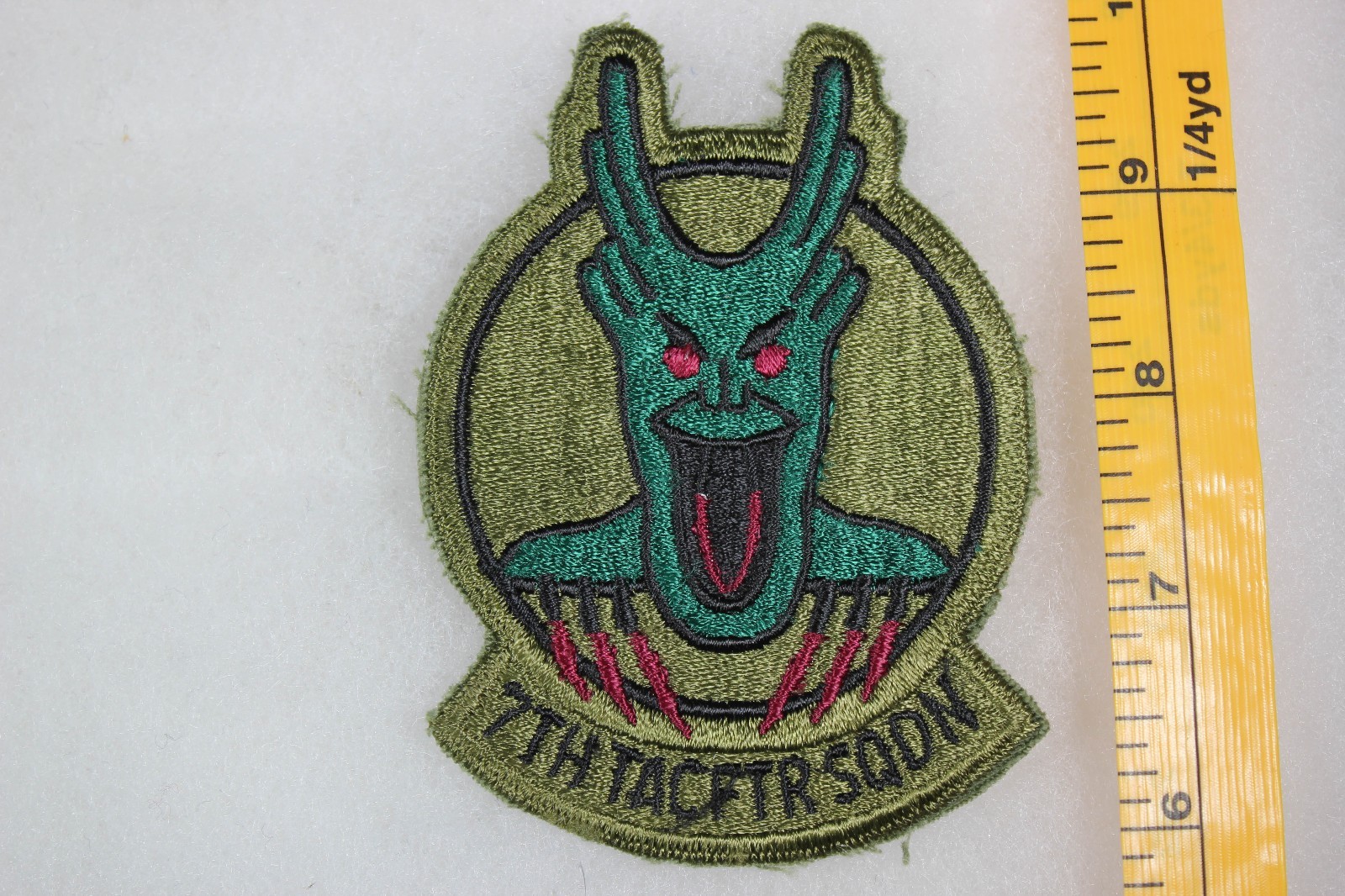 ROCAF 7TH TACTICAL fighter group パッチ 71st Tactical Fighter Squadron Rare Vtg Subdued 70s 80s