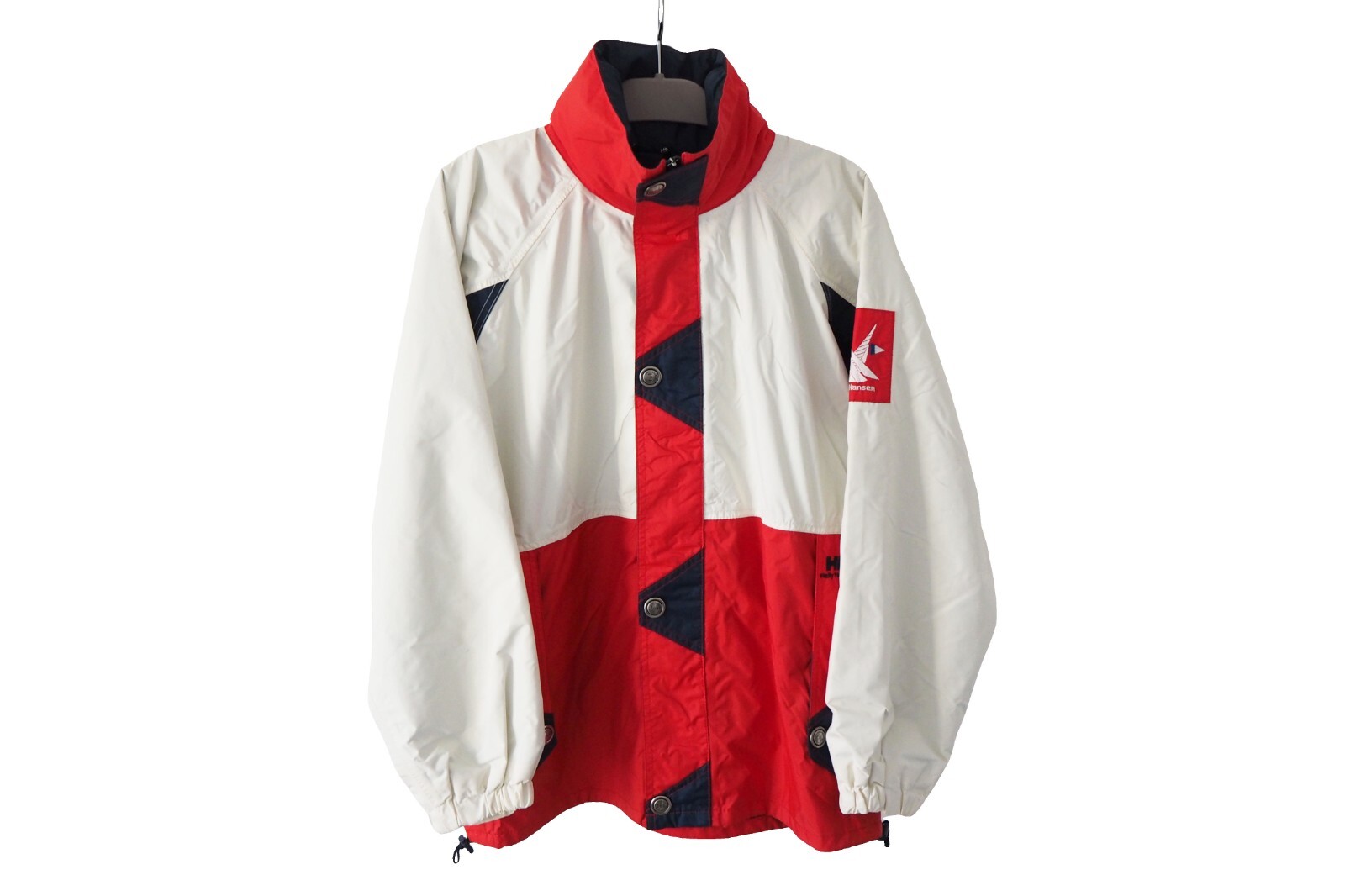 90s】HELLY HANSEN ナイロン アノラックパーカー レッド M HELLY