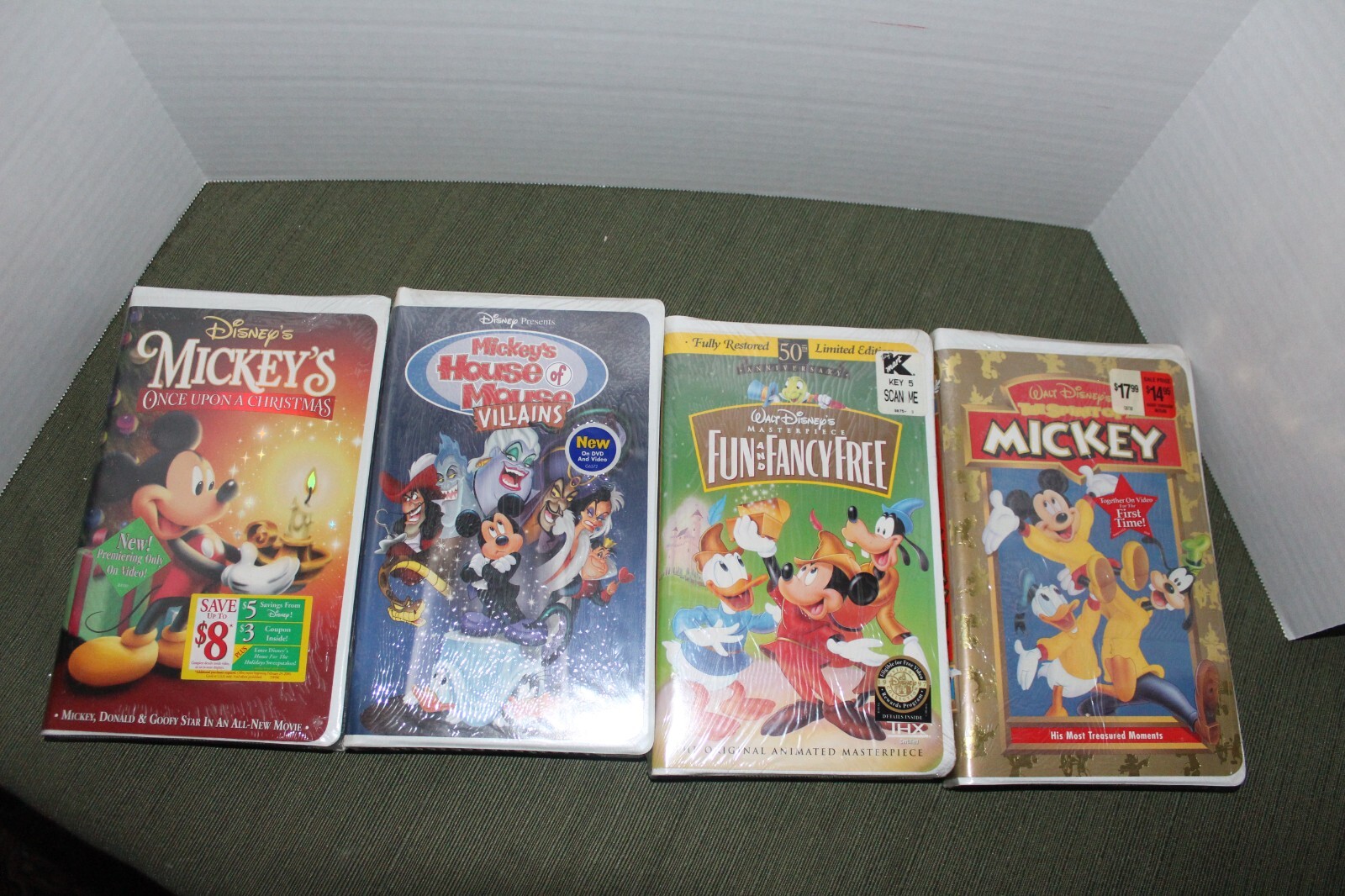 Disney Mickey Mouse Vintage VHS Lot 4 Cartoon Classics full