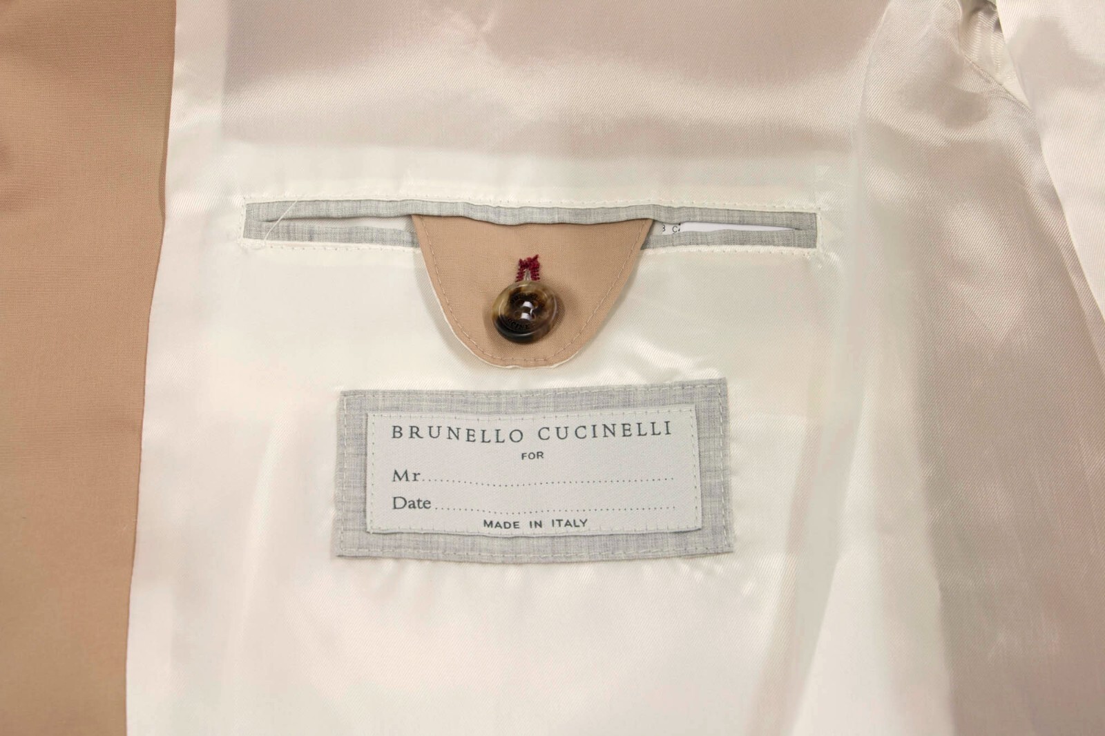 Pre-owned Brunello Cucinelli Nwt$2995  Men's Bomber Jacket With Logo Engraved Hardware A248 In Brown