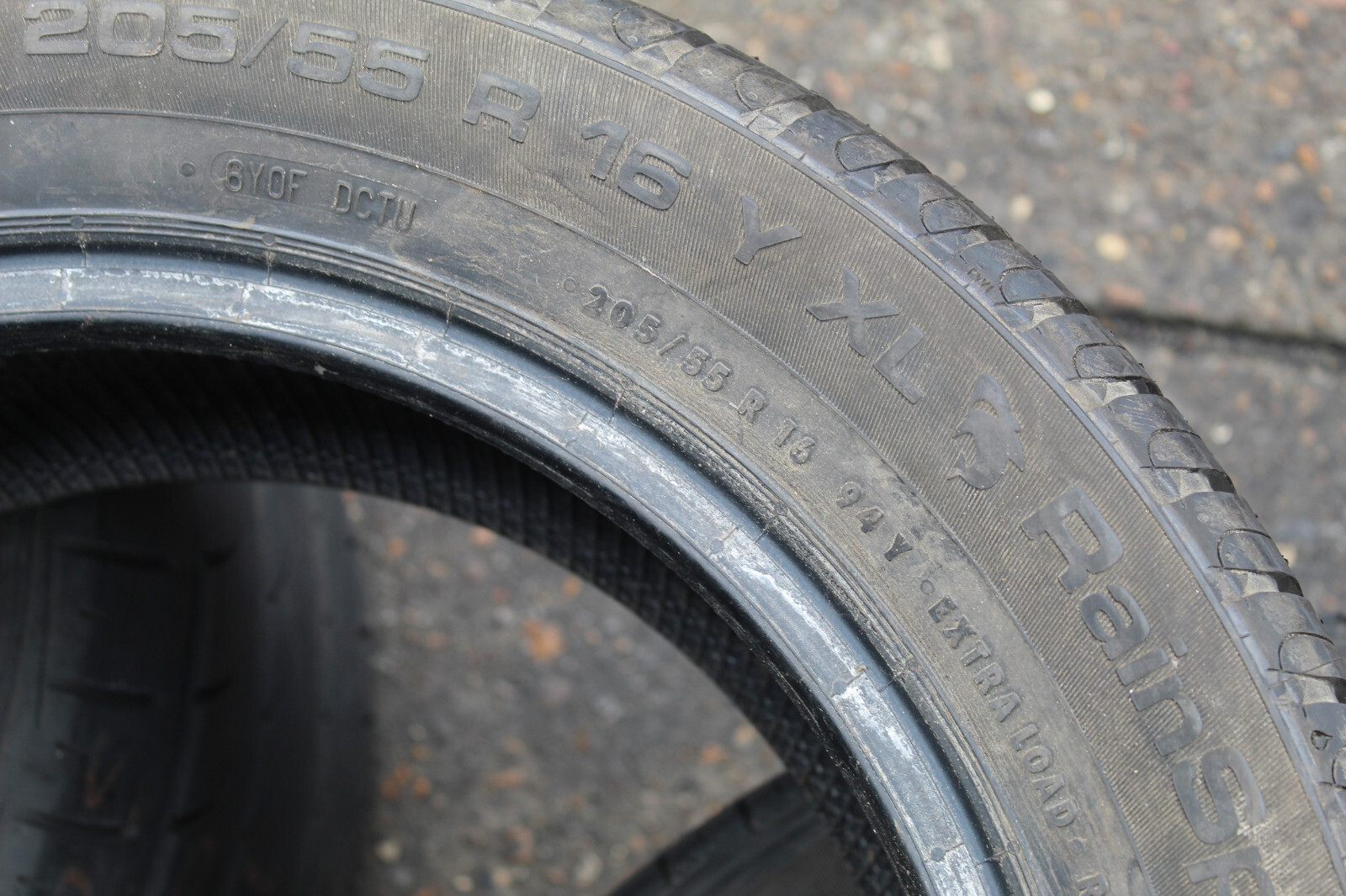 New 205 55 16 Uniroyal, Rain Sport 3, XL, 94Y, x1 Single (F1_tyres) FOD L2435