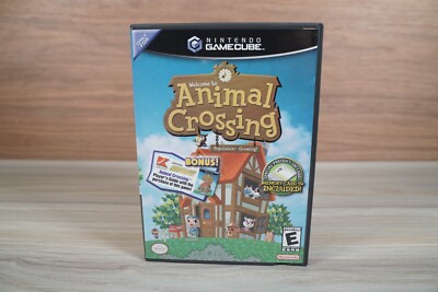 ANIMAL CROSSING - NINTENDO GAMECUBE - ORIGINAL CASE / Inserts Only MINT!