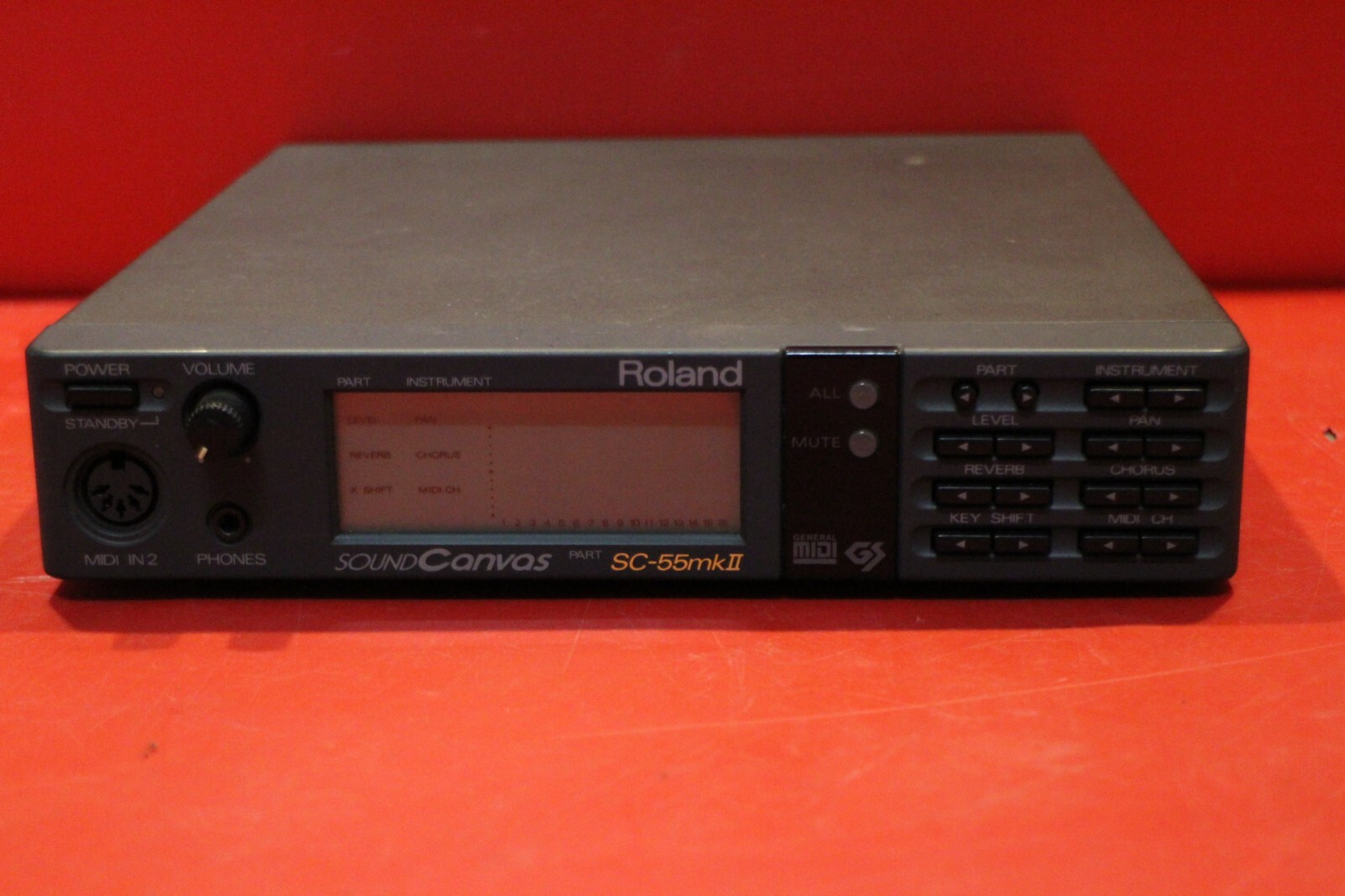 USED Roland SC-55 sc55 mkⅡSound Canvas Module Rack Synth