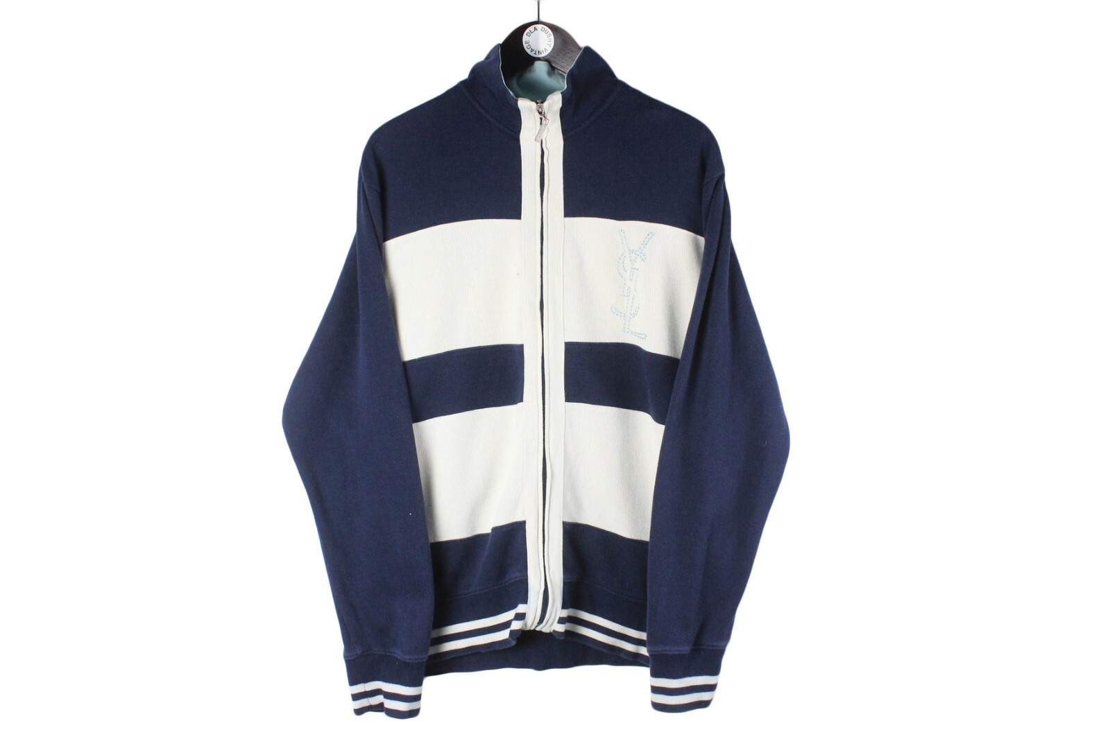 トップス 90's YVES SAINT LAURENT logo sweatshirt Vintage YVES SAINT LAURENT Sweatshirt Sweater With Sidetape