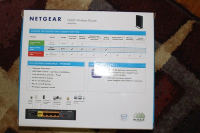 Netgear N300 wireless router WRN2000-100NAS In Box