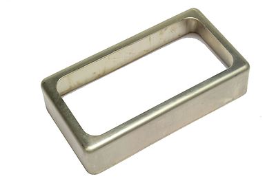 Open Humbucker Pickup Cover - Unplated Nickel Silver