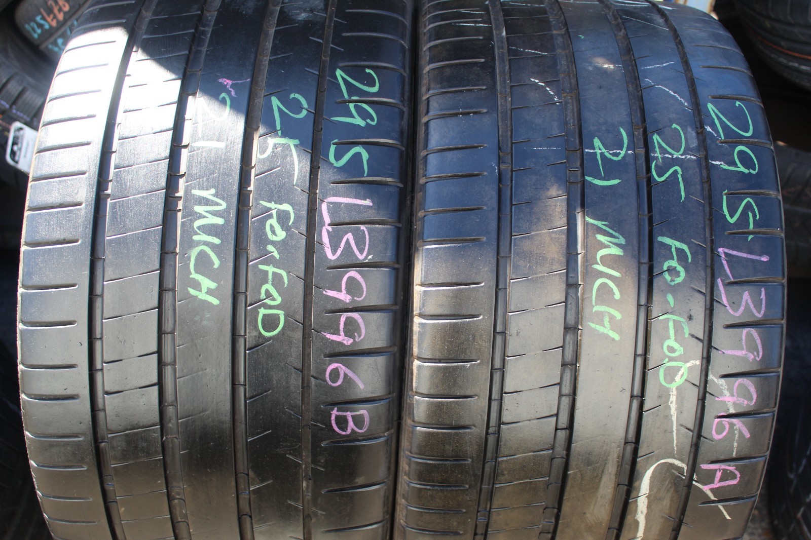 295 25 21 Michelin, Pilot Super Sport, 107Y x2 A Pair 6.1mm (F1_tyres) FO L3996