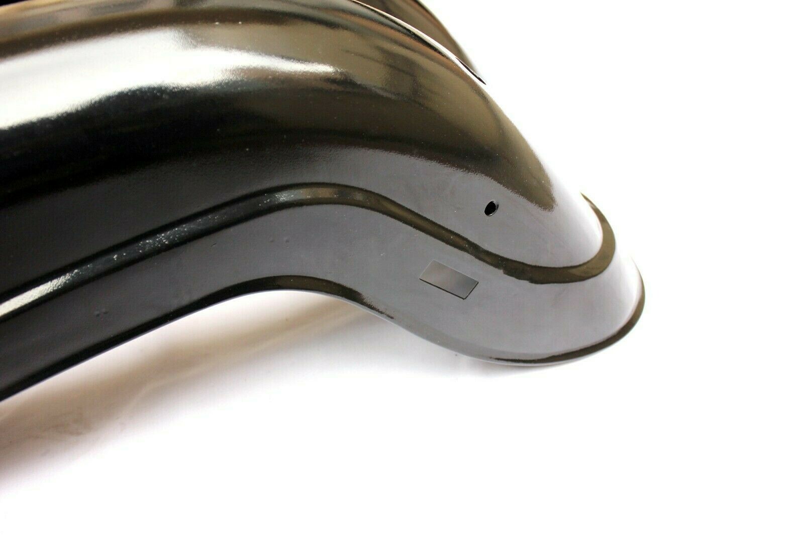 FOR ROYAL ENFIELD BULLET 350cc BLACK FRONT & REAR MUDGUARD FENDER BUMPER SET 