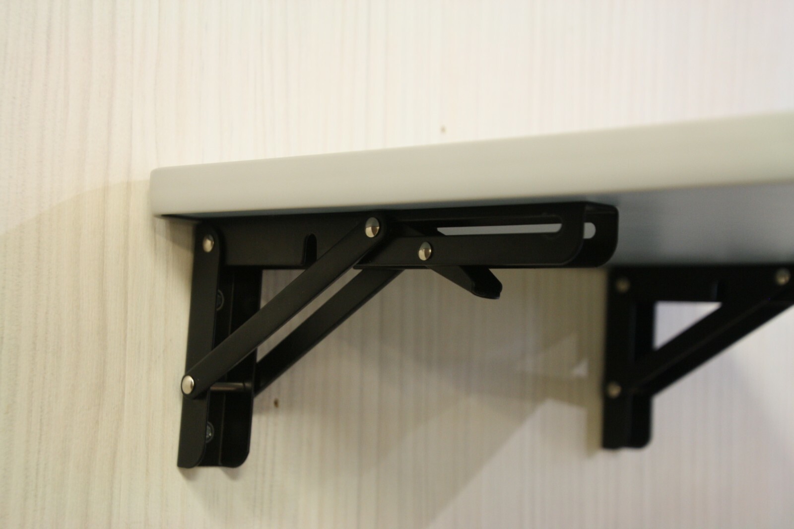2 x Folding Brackets,Flip Down Table, Brackets Heavy Duty,Folding Shelves, Black eBay