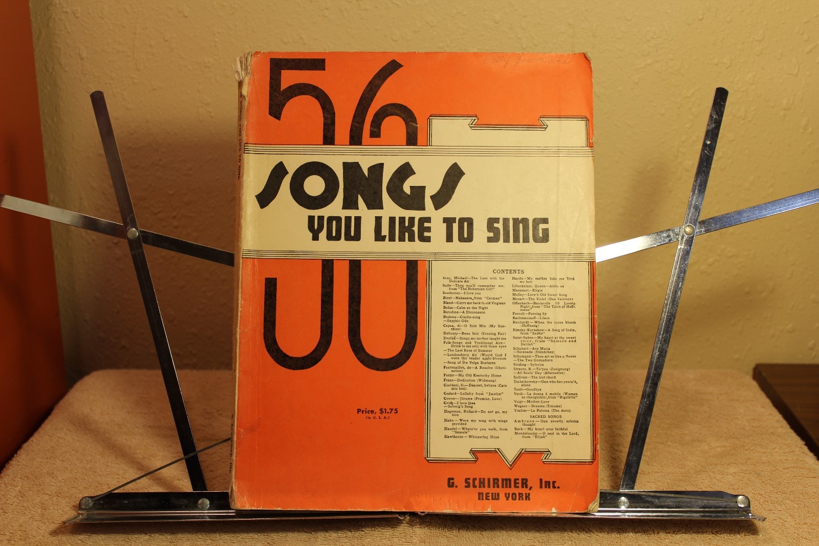 VINTAGE 1937 Songbook 56 SONGS You Like to Sing Popular Favorites 200 Pages