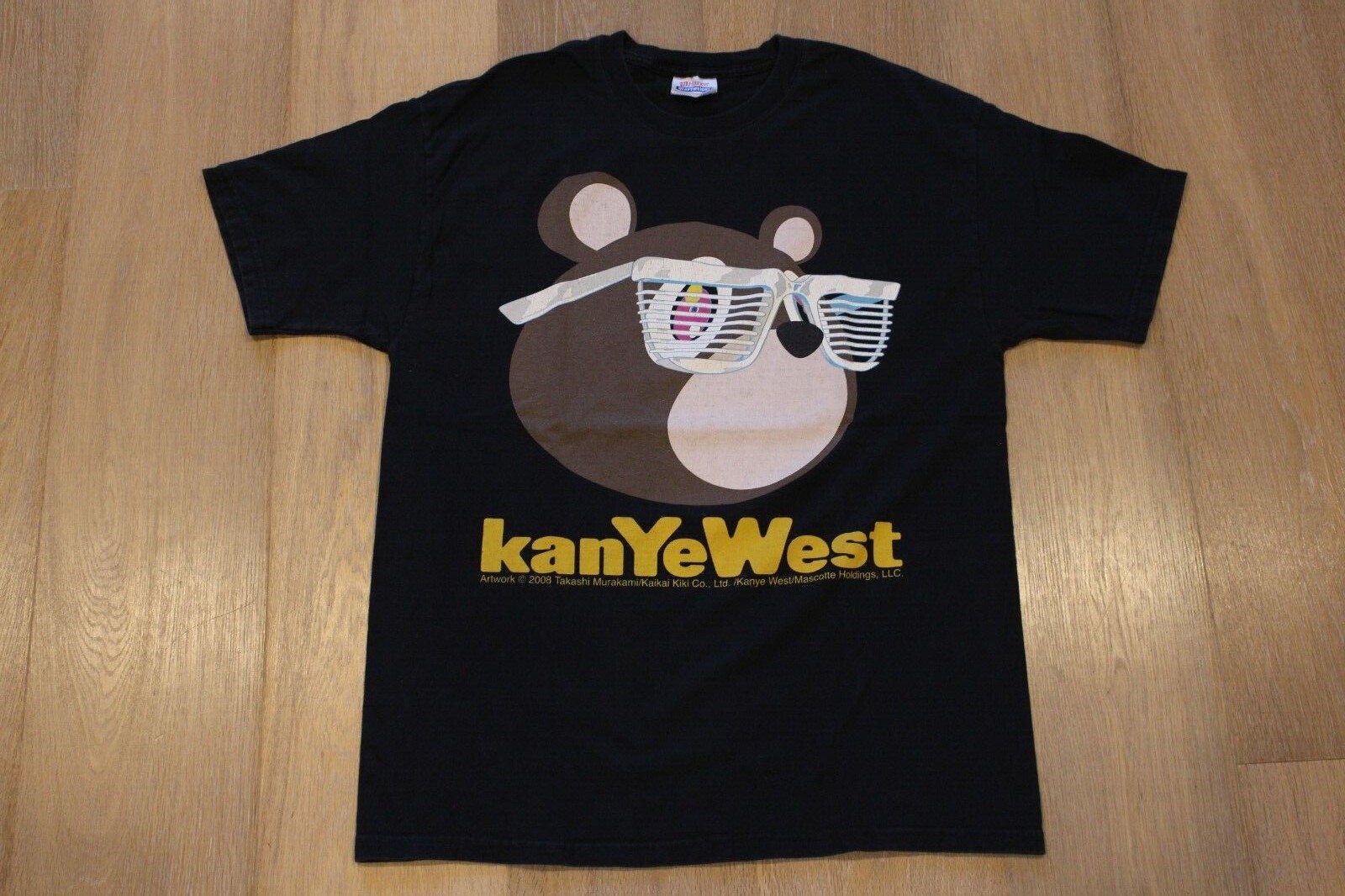 Vintage 2008 Kanye West x Takashi Murakami Black T-Shirt Vintage 2008 Kanye West x Takashi Murakami Black T-Shirt