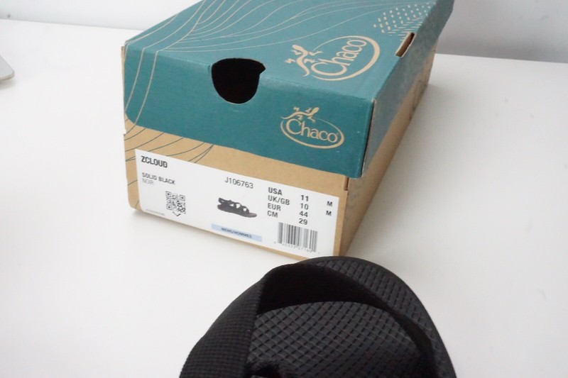 Chaco Z Cloud Solid Black Mens Strapped Hiking Sandals Sz 11  display picture 1