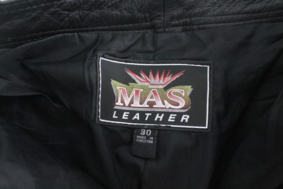 MAS Black Leather Pants Size 30