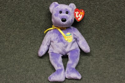 Ty EGGS III 3 - Easter Beanie Bear - 2002 - New - Great Tag