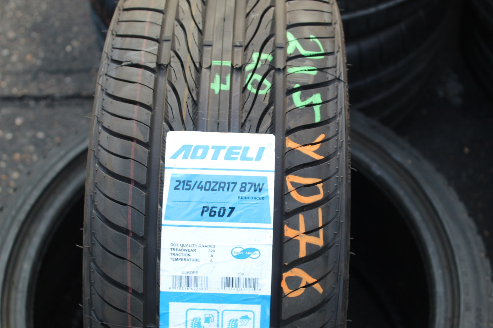 New 215 40 17 Aoteli, P607, M+S, 87W, x1 Single Tyre (F1_tyres) YD076