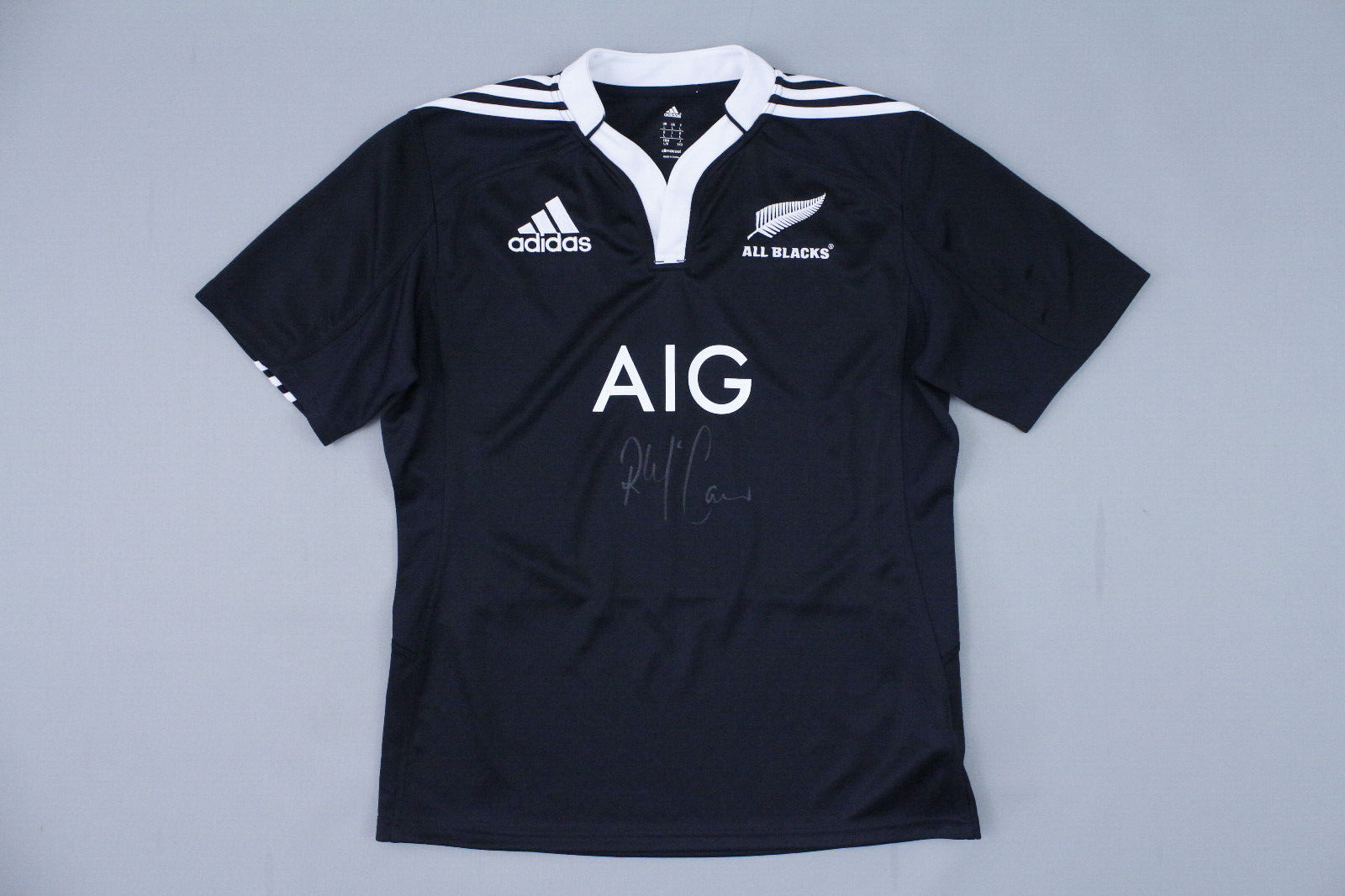 ウェア 16aw striped rugby black 2013 All Blacks New Zealand Rugby Union Jersey Signed Richie