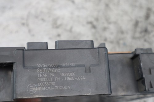 2008 MITSUBISHI LANCER EVOLUTION X MR OEM DASH FUSE BOX ASSY