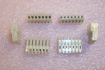 QTY (10) 7 POSITION MTA-156 IDC RECEPTACLES 24AWG 3.96mm 640602-7 AMP