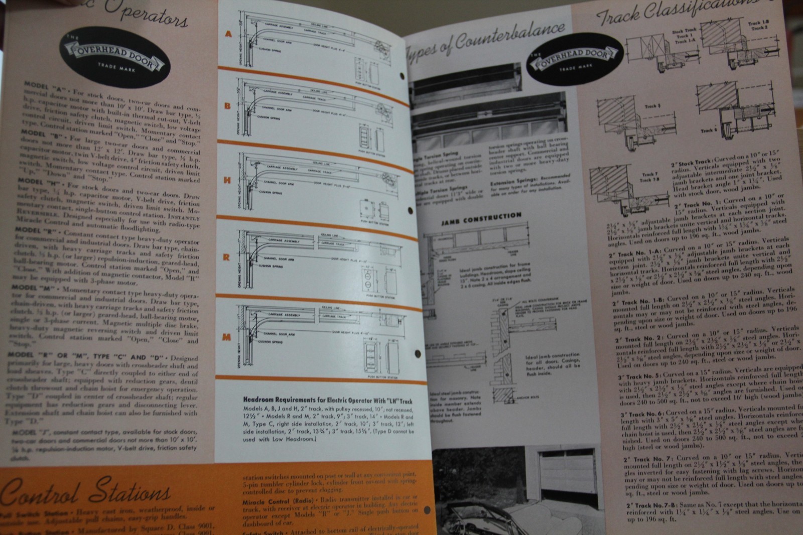 Brochure Overhead Door Corporation Hartford City Indiana IN Vintage 1951 Vintage