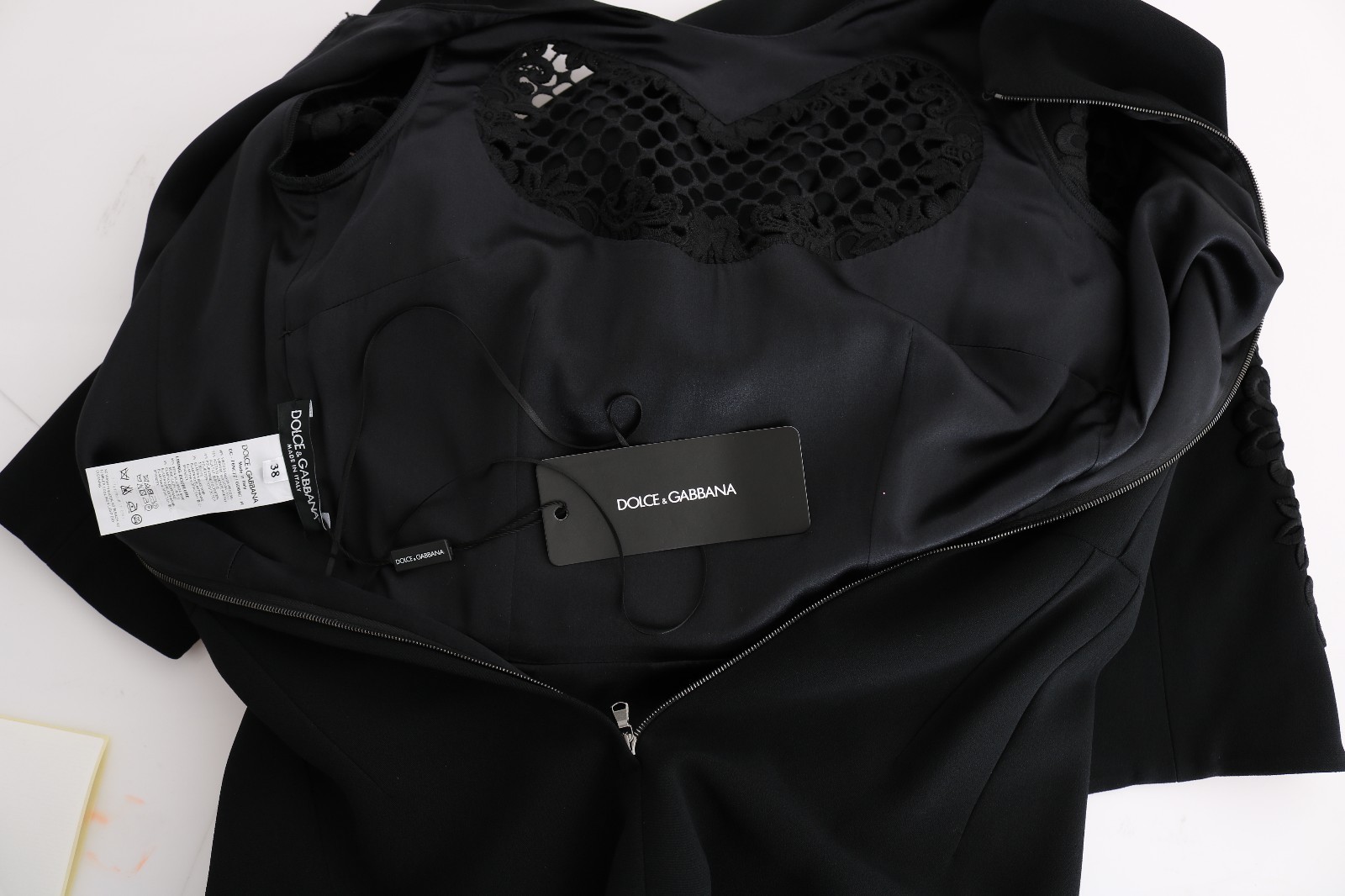 Pre-owned Dolce & Gabbana Dress Black Stretch Shift Long Maxi Gown S. It38 / Us4 Rrp $6000