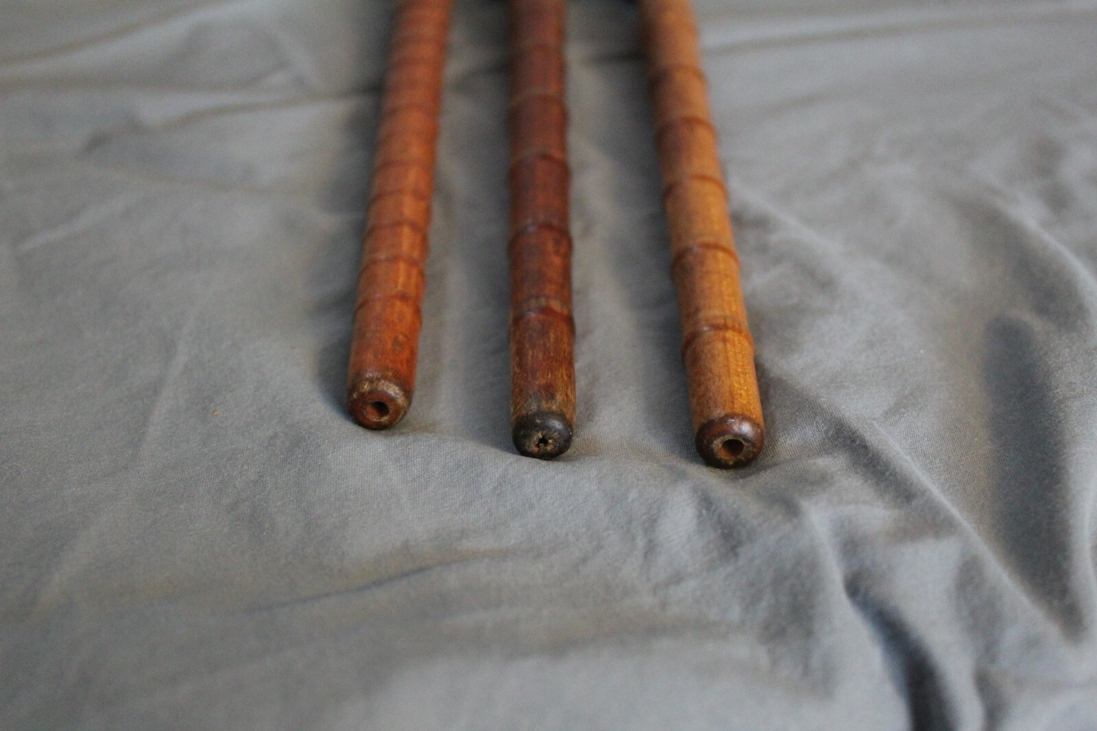 Vintage Textile Mill Wooden Spool Bobbin Quill