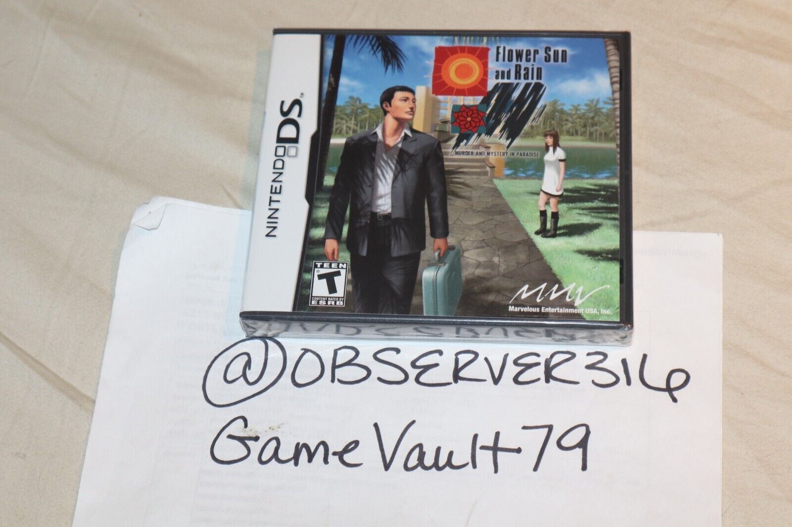 Flower, Sun, and Rain (Nintendo DS, 2009) NEW SEALED Flower, Sun, and Rain (Nintendo DS, 2009) NEW SEALED