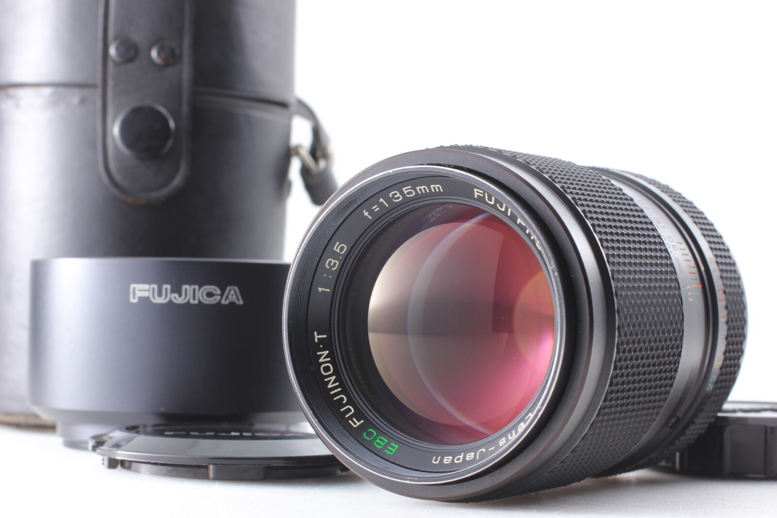 p*5様 美品　 EBC FUJINON T 135mm F3.5 　 M42 MINT++ w/ Hood 】 Fuji Fujifilm EBC FUJINON T 135mm f3.5