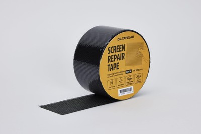 2''x102'' Window Mesh Screen Repair Kit Tape, Black, Strong Adhesive & Waterpro...