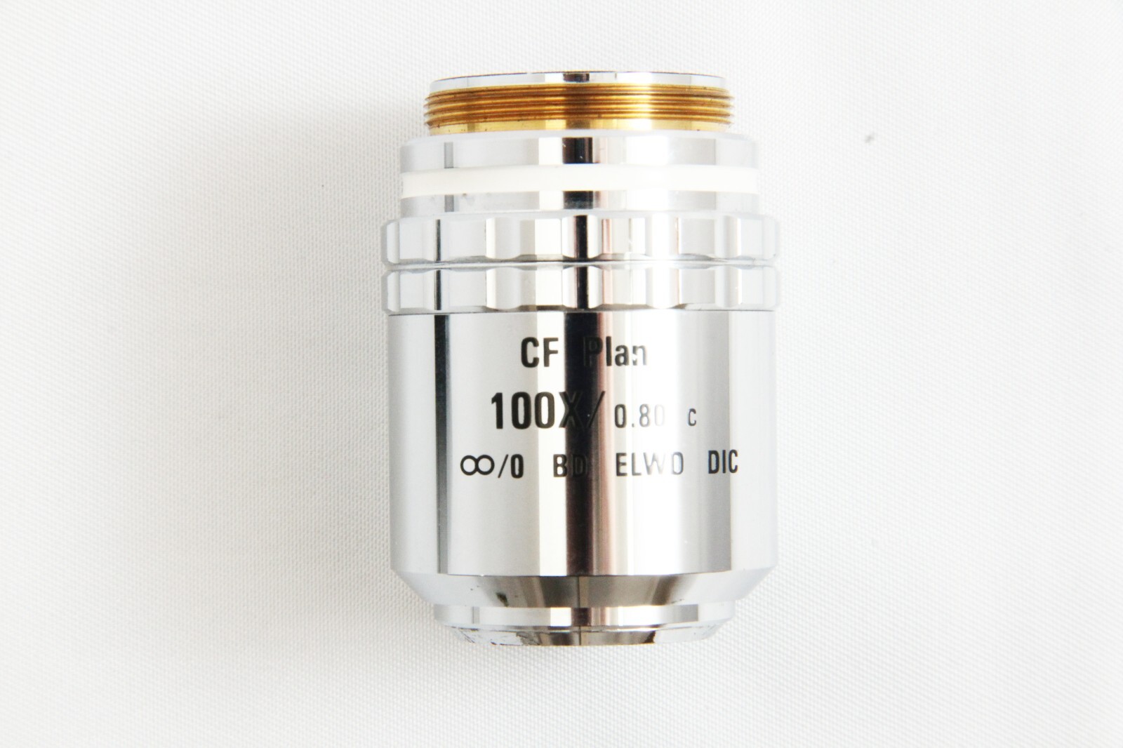 Nikon CF Plan 100x / 0.80 C BD ELWD DIC ∞/0 Microscope Nikon CF Plan 100x / 0.80 C BD ELWD DIC ∞/0 Microscope