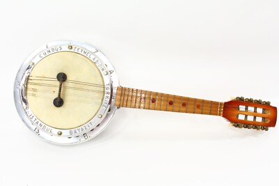 original Mandoline Cümbüş Zeynel Abidin - alte Türkische Cümbüs Cumbus Banjo Saz
