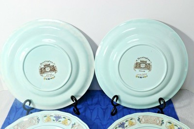 LOT of 4 Kensington Staffordshire JAVA BIRD Dinner Plates  10 1/4