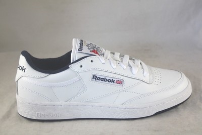 MEN'S REEBOK CLUB C 85 CLASSIC AR0457 WHITE/NAVY CASUAL LEATHER SNEAKERのeBay公認海外通販|セカイモン