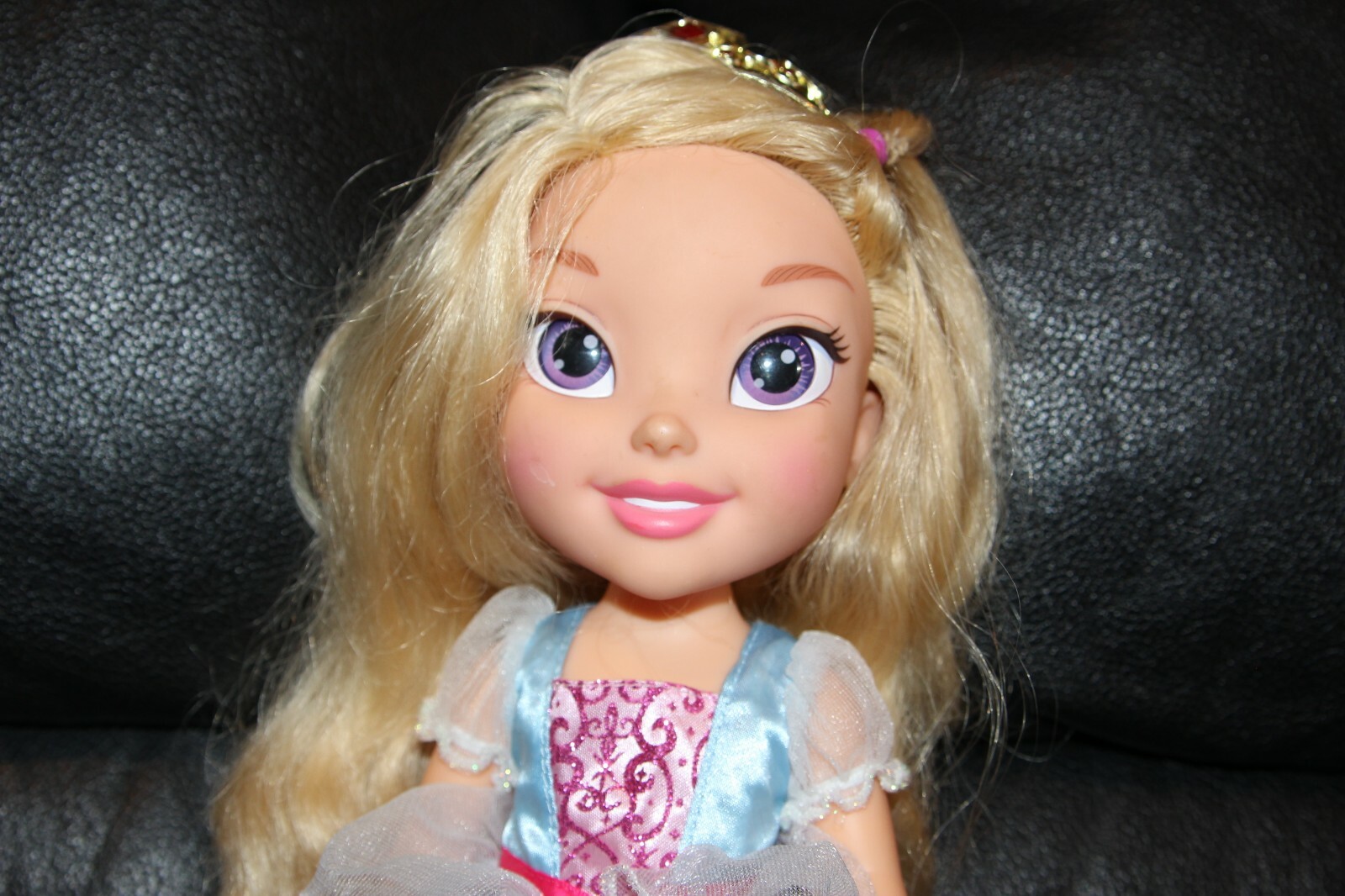 Disney Princess Aurora Toddler doll, dress tiara shoes 13.5
