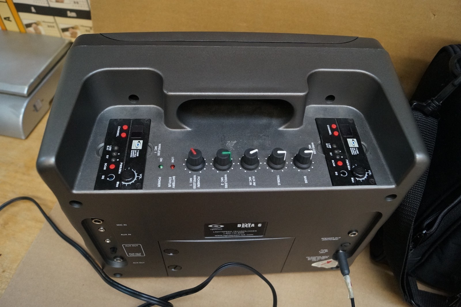 Delta X6 Lightspeed Wireless Sound System Portable Public Address w/Bag PARTS