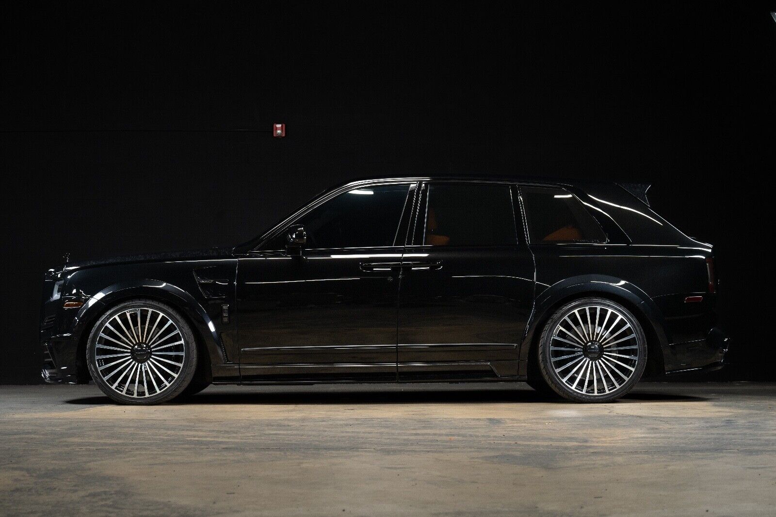 Owner 2024 Rolls Royce Cullinan MANSORY Widebody, Black over Orange, Factory Stars