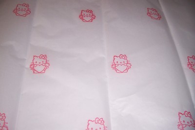 HELLO KITTY ''LOVE'' TISSUE PAPER Hand Stamped Gr8 for gift giving  FREE SHIP
