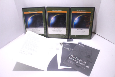 The Great Courses Science & Mathematics Basic Math Parts 1-3 DVD