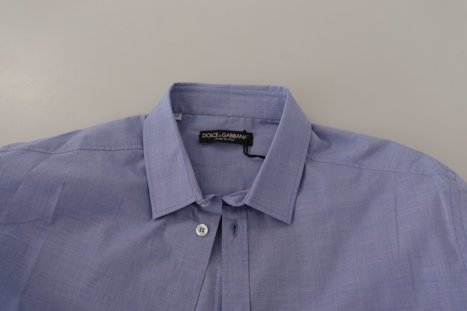 Pre-owned Dolce & Gabbana Shirt Light Blue Cotton Slim Fit Dress Men 42/us16.5/xl $600