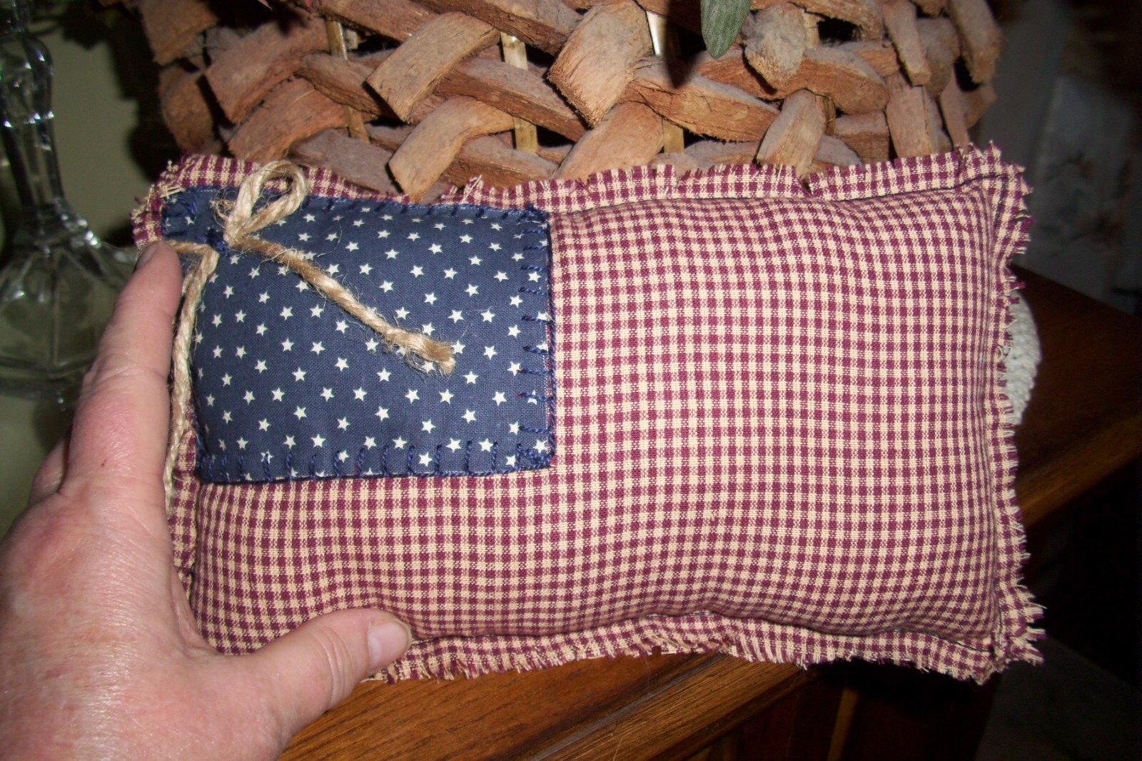 Flag Decor, Veterans Coffin Pillow, America, Shelf Pillow, Fourth of July Primit