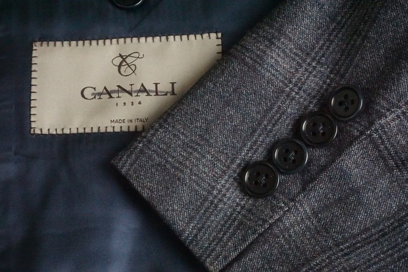 Canali 1934 Silver Label CURRENT Blue Plaid Flannel 2 Pc Suit Jacket Pants 44R