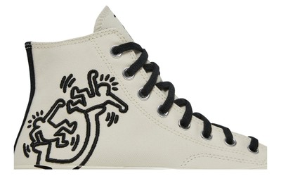 Pre-owned Converse Keith Haring X Chuck 70 High 171858c In Egret/black/red