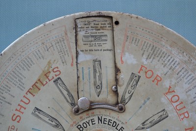 Antique Vintage Boye Needle Company Needle Dispenser Display Chicago 1906