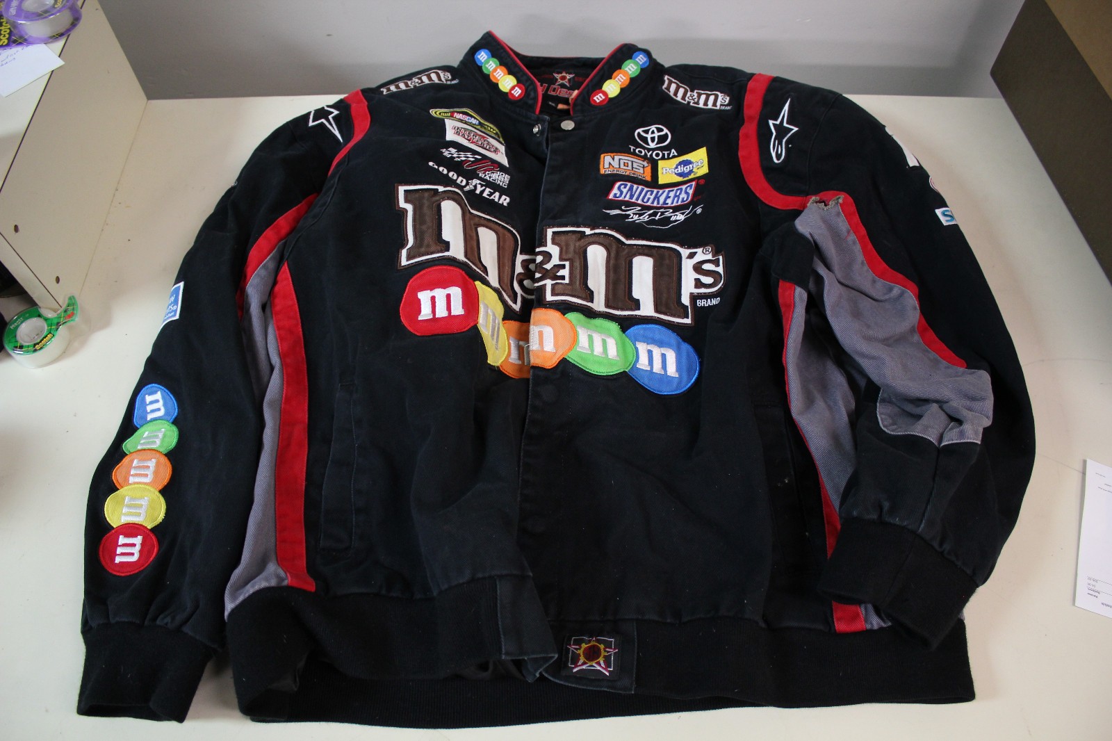 Kyle Busch m&m 3xl Jacket jh designs Nascar | eBay