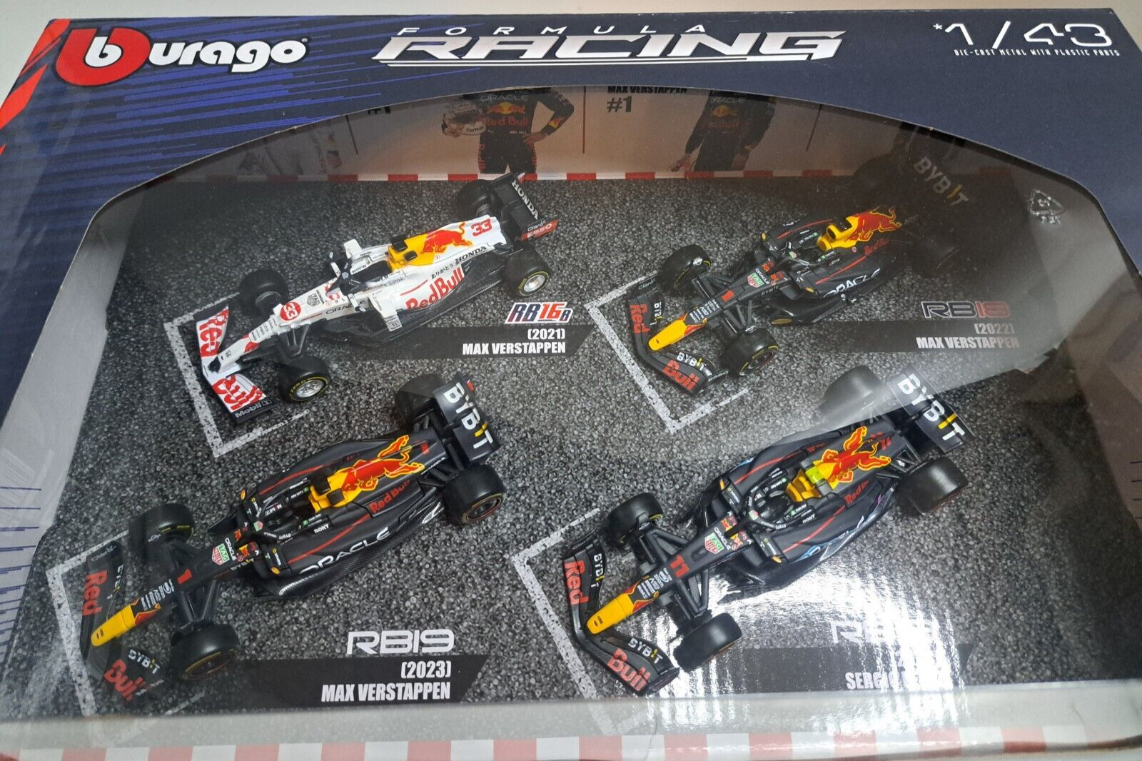 Bburago 1/43 F1 Red Bull 2021 2022 2023 Max Verstappen