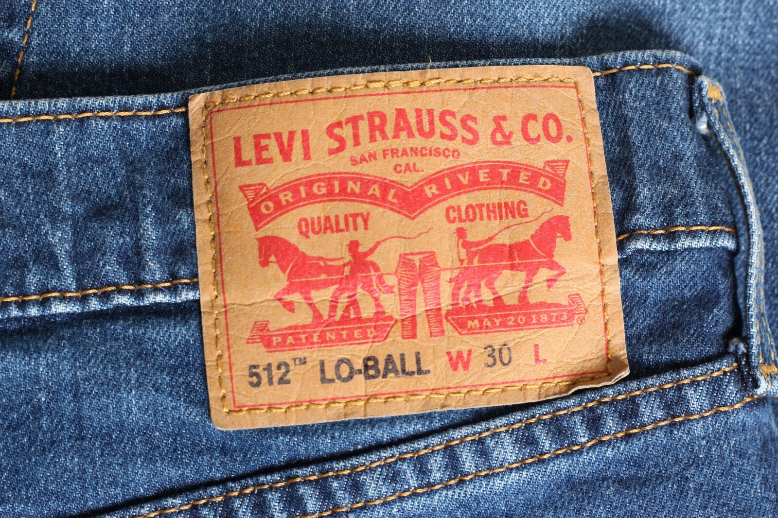 LEVI'S 512 LO-BALL Jeans Men Size W30 Slim Tapered Stretch LEVI'S 512 LO-BALL Jeans Men Size W30 Slim Tapered Stretch