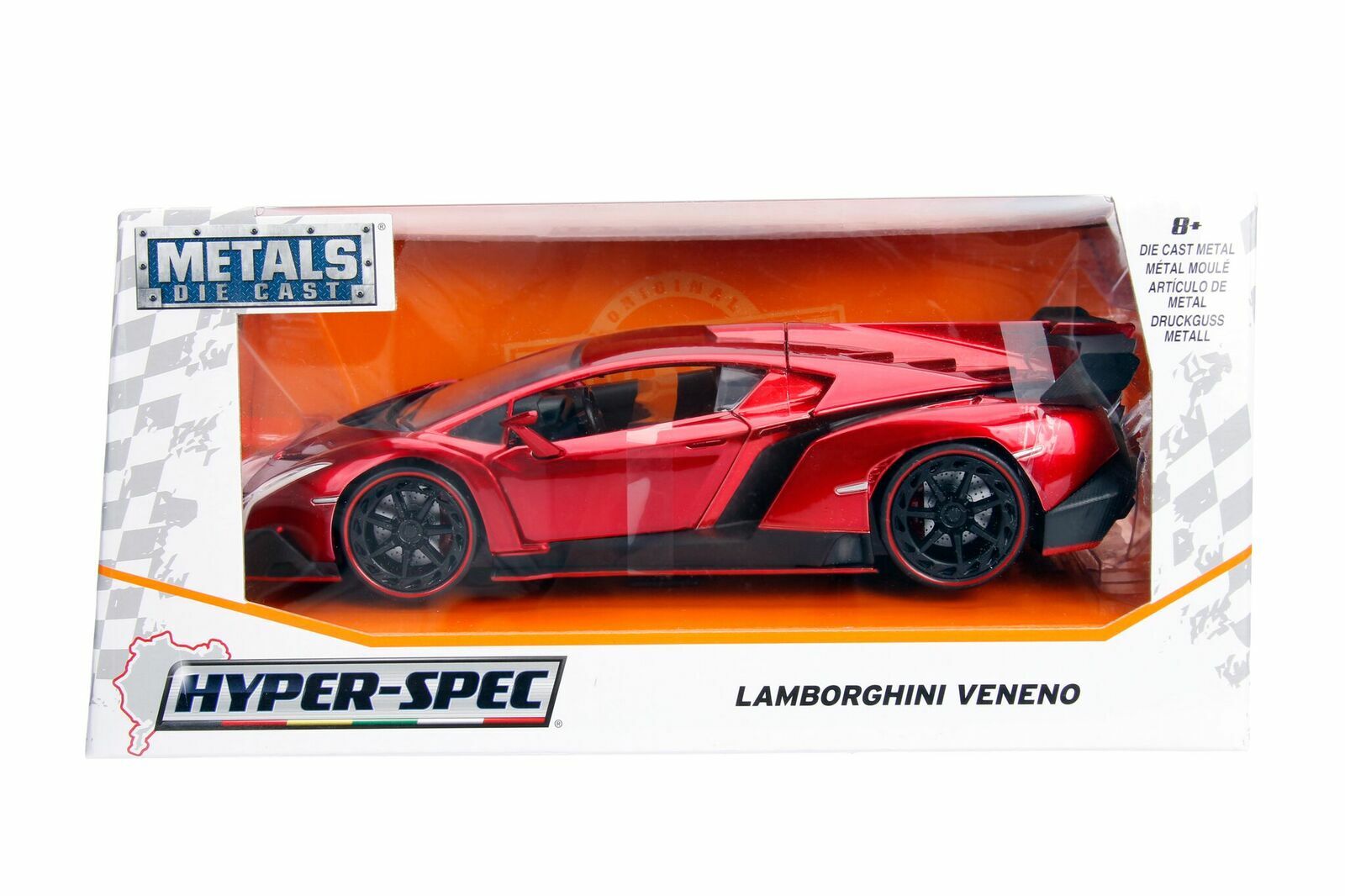 ヴィオラ Geminiano model10 2002 JADA HYPER SPEC LAMBORGHINI VENENO RED 1:24 DIECAST NEW NO